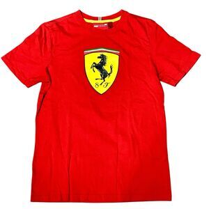 Scuderia Ferrari T-Shirt Men's Size Small Red Prancing Horse F1 Race Team